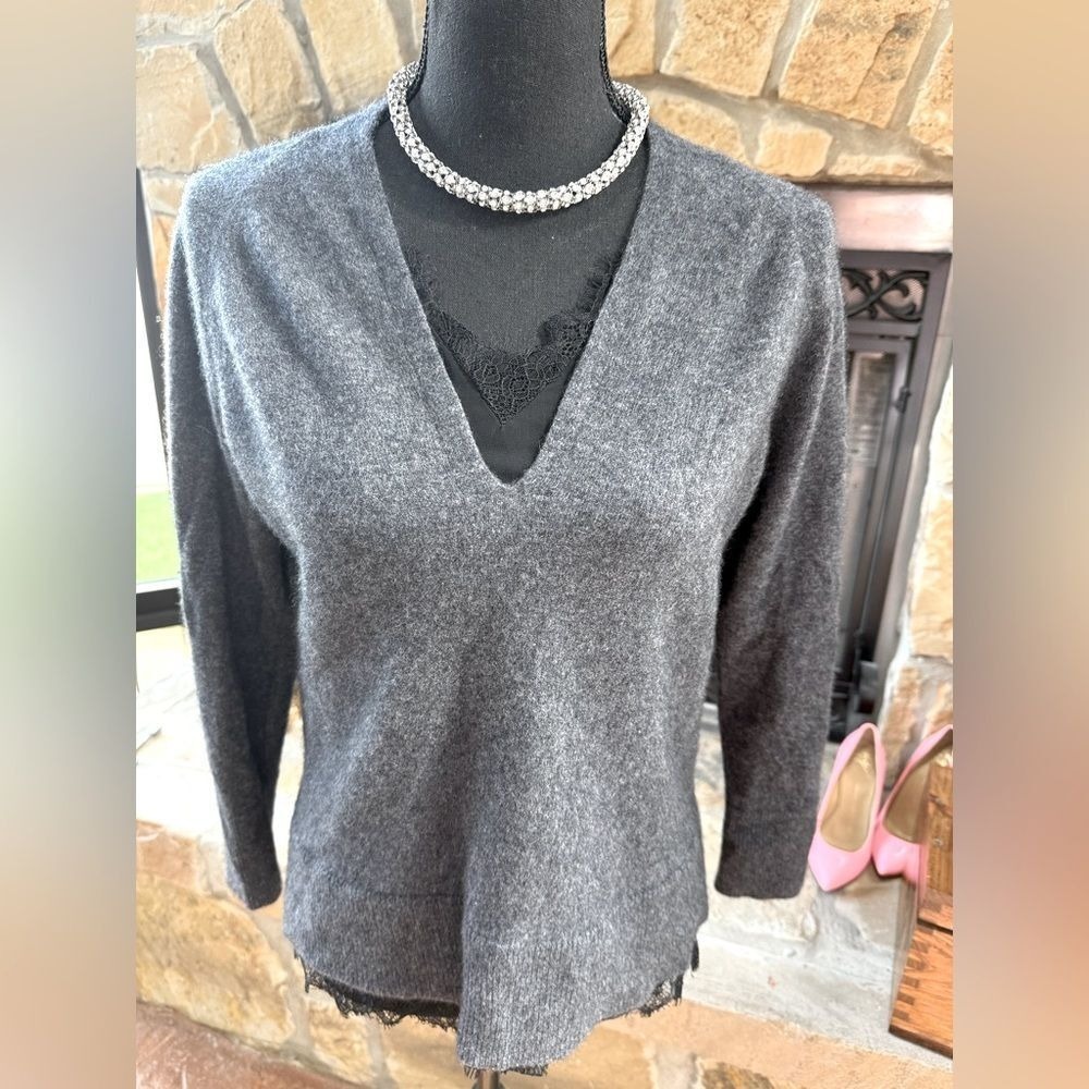 Magaschoni Cashmere sweater grey SZ S